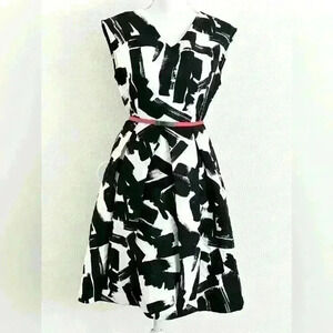Doo Ri Black and White Women’s Dress Size 8